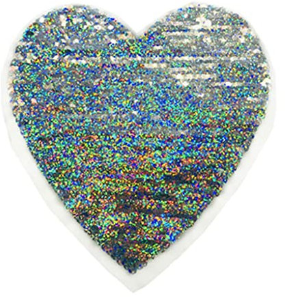 joyMerit Herz Wendepailletten Aufnäher Patch Applikation Pailletten