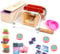 JasCherry 7 Stück Pinie Holz Verstellbar Seifen Slicer Gießformen Spree Set - Handgefertigt Holz DIY Seifenschneider Werkzeug Kit Einstellbare Box + 3 Edelstahl Schnittmesser + 2 Seifen Silikonform #8