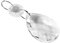 Kuuleyn Pendentif de lumière Transparente, 10 pièces en Verre Transparent prismes de Cristal Lustre Pendentif Lampe Partie Gouttes Accessoires de Bricolage