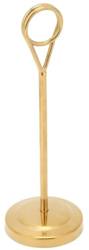 Agatige Porte-Cartes de Table Clip en Or, Porte-numéros de Table en métal Clips de Carte de nom Support de Photo pour la fête de Mariage(M)