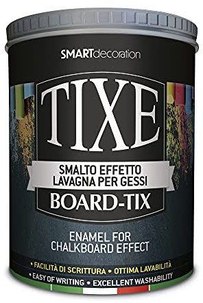 TIXE BOARD-TIX SMALTO EFFETTO LAVAGNA PER GESSI, NERO, 1 Litro