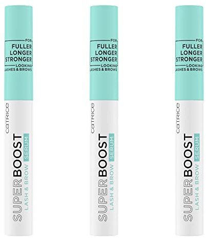 Catrice Super Boost Lash & Brow Serum, Augenbrauen, transparent, vegan, Mikroplastik Partikel frei, Nanopartikel frei, 3er Pack (3 x 6ml)