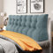 Johnear Rückenkissen Lendenkissen für Sofa Bett Rückenlehne Groß Leinen Bücherkissen Lesekissen Hohe Kopfteil zweireihig Kopfkissen Wandkissen Beinkissen (grau，200 x 26 x 55cm)