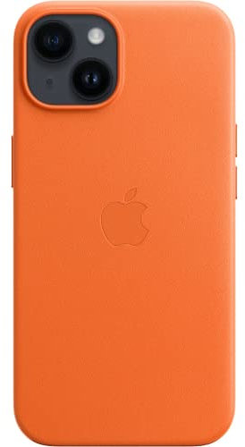 Apple iPhone 14 Plus Leather Case with MagSafe - Orange 
