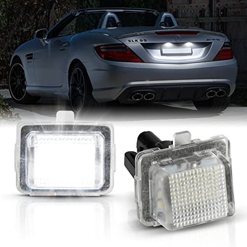 OZ-LAMPE LED Éclairage plaque immatriculation Auto Ampoules four Merceds-Benz W231 W212 W213 W221 W222 C117 W218 C216 LCI W205 Sedan W204,Canbus Aucune Erreur Feux de plaque d'immatriculation à LED