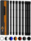 dcl24.de 30CM Sleeved Cable PC Extension Kit Schwarz-Grau für Netzteil, GPU/CPU, PSU Cable Extensions mit Kabelkämmen, gesleevte Kabel PC Cable mod Kit