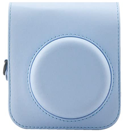 Frankmate Protective Case Compatible with Fujifilm Instax Mini 12 Instant Film Camera with Accessory Pocket and Adjustable Strap (Blue)