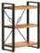 ZQQLVOO Bücherregal 3 Fächern 60x30x80 cm Akazie Massivholz, Freistehendes Regal, Raumteiler für Büro, Wohnzimmer, Bücherregal, Standregal, Schlafzimmer, dekorativ Bücherregal