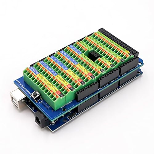 Treedix Morsettiera a vite Breakout Shield Board Modulo Expansion Board Breakout Modulo compatibile con Arduino MEGA-2560
