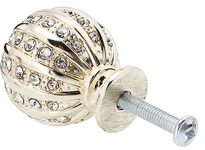 Angoily 1Stk Griff Kristalldiamant moderne Schubladengriffe Knöpfe für Kommodenschubladen goldene Schubladengriffe Golddekor -Diamant-Schrankknopf Schrankgriffe Zinklegierung