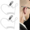 TYVOM 2 Pcs Replacement Acoustic Tube for 2-Way Radio Audio Headsets,Ear Piece Headset Earpiece Agent Security Earpiece Transparent Coil Audio Tube for Radio Earpiece