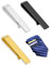 BPTRKOM 3 Pièces Pince à Cravate- Mariage d'affaires pour Hommes en Acier Inoxydable, pour Les Affaires Commerciales, Accessoires de Chemise Cadeau pour Lui Petit Ami Papa (Argent/Or/Noir)