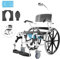 VEVOR Sedia a Rotelle per Doccia, Bagno per Adulti Disabili, Sedia in Alluminio per Doccia Rotolante Regolabile con Freno Capacità 136 kg Larghezza 440 mm Sedia da Trasporto per Comoda da Doccia