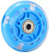 Scooter Ersatzräder, 1 Stück LED Flash Rad 80 mm, Mini Maxi Micro Scooter Skate Räder, blinkende Rollenlichter, hinten, hinten, ABEC-7, 80 mm, für Kinder und Jugendliche, Indoor Outdoor Skaten (Blau)