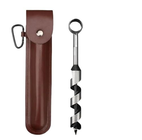 Bushcraft-Überlebenswerkzeug, Survival-Handbohrer, 25 mm Durchmesser, Survival-Bohrer, manueller Bohrer, Holzbearbeitungs-Handbohrer, Handbohrer, Holzbohrer for Camping und Outdoor