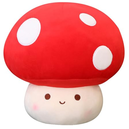 champracer Pilz Plüschtier Puppe Stofftier Niedlicher Pilz Kissen Kuscheltier, für Ideal zum TröSten Kuscheln Einschlafhilfe (23 cm,Pilze)