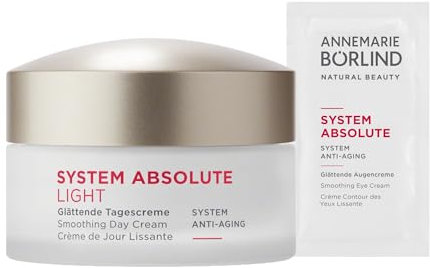 ANNEMARIE BÖRLIND SYSTEM ABSOLUTE SYSTEM ANTI-AGING Glättende Tagescreme light (50ml) + Gratis SYSTEM ABSOLUTE Glättende Augencreme im Sachet - Aktiviert Die Kollagen- und Elastinproduktion