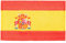 Parche Bandera de España con Escudo - Parches Mochila 8cm x 5cm - Bordado con Cierre de Gancho - hecho en España