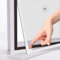 MLEJU Mosquiteras para Ventanas con Fijación Magnética, Mosquitera Magnética Ajustable para ventanas de hasta 150x180cm, Fácil Instalación sin Taladrar,Fácil de Limpiar, Red de Fibra de Vidrio Gris
