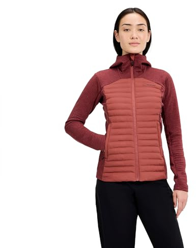 Berghaus Damen Nula Hybrid Synthetik Isolierjacke | Strapazierfähiges Design | Wasserfest | Steppjacke Jacke, Rot, 20