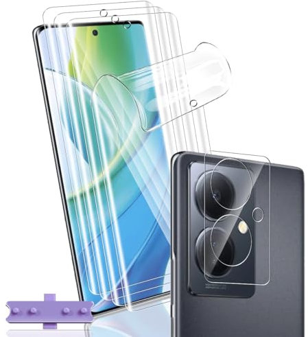 Yonntmmi Schutzfolie für VIVO V29 folie 4+1 Stück, flexibler TPU-Folie mit Kameraschutz Panzer Schutz Glas, Blasenfreie Weich, Anti-Kratzer, HD TPU für Panzerglas für VIVO V29