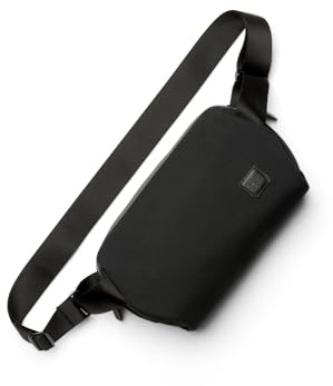 Bellroy Classic Sling 5L, Minimalistische Umhängetasche - Black | 5L minimalistische Alltags-Umhängetasche mit Innenfächern, verstellbarem Gurt und Autokomprimierungsfunktion