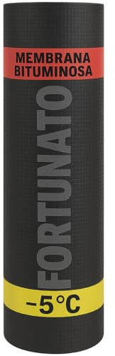 FORTUNATO Membrana Bituminosa Impermeabilizzazione CASASCIUTTA (-5°C) Tetti Terrazze Coperture Cannello Rotolo 1 x 10 m (3 Kg/m²)