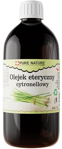 CHOSA Ätherisches Citronella Öl 1000ml - 100% Natürliches Duftöl für Diffuser Aromatherapie - Luftbefeuchter - Sauna & Massage – Intensiver Raumduft