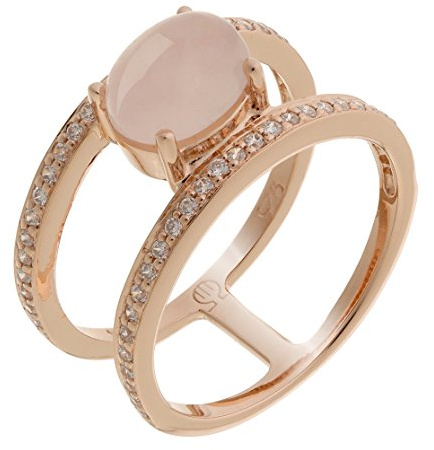 Orphelia Damen-Ring 925 Silber rhodiniert Zirkonia transparent Ovalschliff Gr. 52 (16.6)-ZR-7122/52