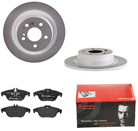 2 Bremsscheiben Voll 300 mm + Bremsbeläge Hinten von Brembo Voll (1420-53971) Bremsensatz Bremsanlage Bremsen-Kit,Bremsenset, Bremsscheiben, Bremsbeläge, Bremsen-Set, Beläge, Bremsbelag,