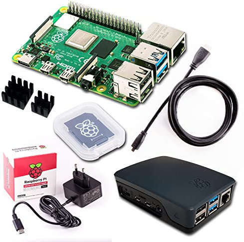 Raspberry Pi 4 (4GB RAM) Bundle 32GB, schwarz