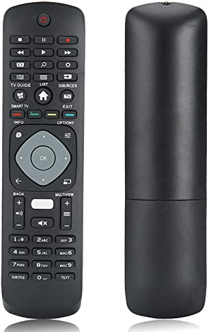 Télécommande Universelle Smart TV pour Téléviseur HOF16H303GPD24, Netflix 398GR08BEPHN0011HL, Accessoire de Remplacement de la Télécommande pour 1635008714, 49PUS6561 12,
