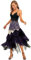 Ever-Pretty Abiti da Damigella Scollo a V Tracolla Regolabile Elegante Orlo Asimmetrico Vestiti da Sera e Cerimonia Donna Viola Scuro 54