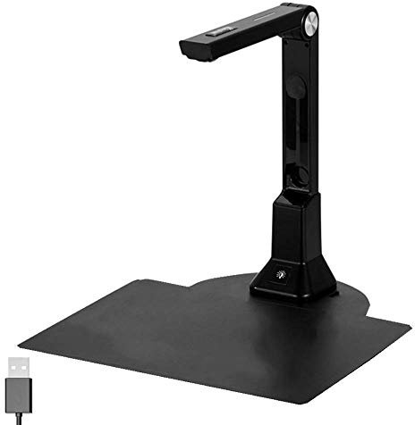 Scanner per documenti per insegnamento USB 10MP HD A4 formato scanner per computer portatili PC Doc Cam Scanner fotografico per formazione online con OCR, scansione istantanea, scansione automatica a