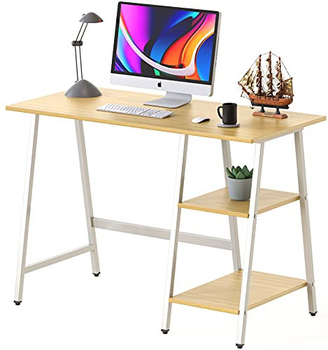 SHW Trestle Home Office Computertisch, Eiche