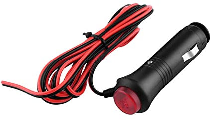 mumisuto Presa Accendisigari con Interruttore, Spinotto Accendisigari 12V con Fusibile da 10A e Luce LED, Adattatore Accendisigari con 1,5m Cavo, 12V - 24V Voltage, Universale, per Auto Inverter