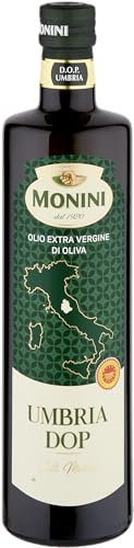Monini Olio Extra Vergine di Oliva D.O.P. Umbria, Gusto Deciso e Retrogusto Legnoso, Pacco Da 6 X 750 Ml