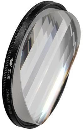 Tide Optics Filtro prisma lineare 82 mm - Filtro filettato per obiettivo fotocamera prisma
