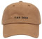 Hatphile: Katze Mama & Papa Hüte für stolze Katzen Eltern | für Männer & Frauen | bestickter Text - verstellbare Passform - 100% Baumwolle, Cat Dad Brown Cap, Large