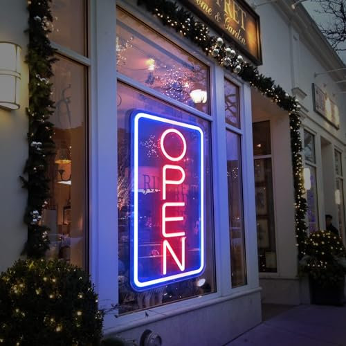SOLIDEE OPEN Néons LED ouverts Alimentés par USB Enseigne Lumineuse avec Interrupteurs à Intensité variable Néon éclairage Décoratif de Bar Hôtel Café Restaurant Salle de Jeux