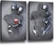 chongjian Liebe Herz 3D Grau Leinwand Wandkunst Moderne Gemälde 3d Abstrakt Umarmung Wanddekoration Schwarz und Weiß Metallfigur Skulptur Effekt Bild Wohnzimmer Dekoration Ohne Rahmen (Rot, 16x24in)