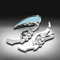ROXTAN Seitenspiegel Für Yamaha Virago XV 250 500 535 700 750 920 1100 Road Star XV1600 Chopper Motorrad Chrome Skull Rückspiegel