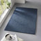 Taracarpet Teppich Kurzflor weicher Designer Uni Bodenbelag Madrid fürs Wohnzimmer, Kinderzimmer, Schlafzimmer und die Küche geeignet Dunkel-Blau 160x220 cm