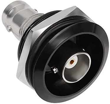 QIANRENON BNC Gewinde Befestigung Runder Adapter BNC Buchse auf Buchse Panel Montage Anschluss BNC Überwachung Modul Buchse, 75 Ohm, für Überwachungsvideo Sicherheitskamera CATV-Systeme.