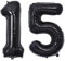 Vthoviwa 40 Zoll/18 Farbens Luftballon Zahlen 15/51 Schwarz, Helium Luftballon 15/51. Geburtstag Foil Ballon, 0123456789,10-19,20-25,30,40,50,60,70,80,90, Folienballon 15/51 Party Dekoration