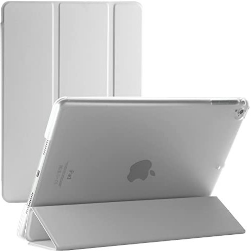 Smart Magnetic Stand Case For Apple iPad 6th Generation 9.7'' Released in 2018 and Model Numbers are A1893, A1954 with Auto Wake/Sleep (White)