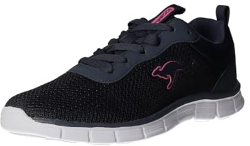 KangaROOS Damen K-RF Alea Sneaker, dk Navy/Daisy pink, 38 EU