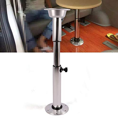 DGJMuu Kit De Piédestal De Table Réglable 56.5-72cm Pied De Table Pivotants à 360° Amovible | Pied De Table Télescopiques | Camping-Car, Caravane, Bateau Yacht Maison