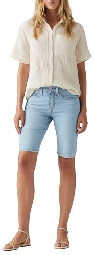 Levi's Women's Shaping Bermuda Camp Denim, Double Duty Short, 27W