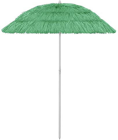 Iiaky Sombrilla de Playa Hawaii Verde 180 cm Sombrilla Terraza Exterior Sombrilla De JardíN Sombrilla para Patio